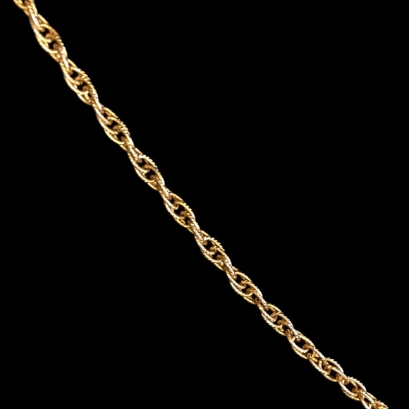 Vintage Pink Stone Gold Sun Pendant Necklace - Picture 4 of 6